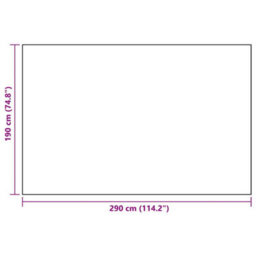 Walplus Outdoor Carpet Arakil White And Black 190X290 Cm Pp - thumbnail 6