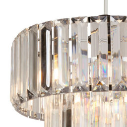 Lighting Collection Caicos Chrome Shade - thumbnail 3