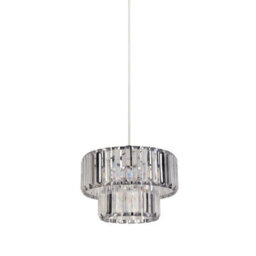 Lighting Collection Caicos Chrome Shade - thumbnail 2