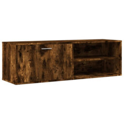 Vidaxl Tv Cabinet Smoked Oak 120X34X37 Cm Engineered Wood - thumbnail 2