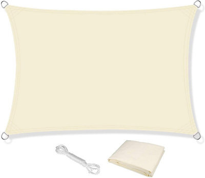 Cream 2.5Mx3M Shade Sail 98% Uv Protection Waterproof - image 1