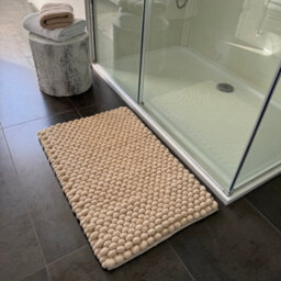 Allure Bath Fashions Bobbi Giant Bobble Bath Mat - Stone - thumbnail 4