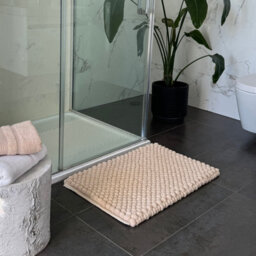Allure Bath Fashions Bobbi Giant Bobble Bath Mat - Stone - thumbnail 3