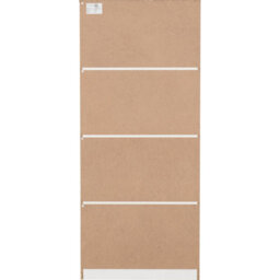 Seconique Dakota 2 Door 1 Drawer Mirrored Wardrobe - White - thumbnail 6