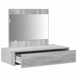 Walplus Dressing Table With Drawer Grey 83 X 40 X 70 Cm Engineered Wood - thumbnail 5