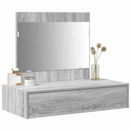 Walplus Dressing Table With Drawer Grey 83 X 40 X 70 Cm Engineered Wood - thumbnail 3