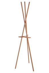 Orsina Minimalist Natural Wood Coat Stand, Functional Coat Rack Stand, Natural Bamboo Constructed Coat Stand - thumbnail 2