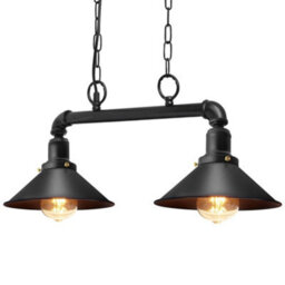 Long Life Lamps Company Vintage Retro Industrial Water Pipe Ceiling Light M0194 - thumbnail 1