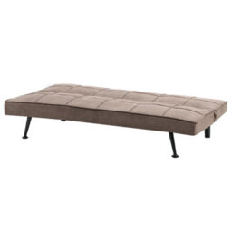 Beliani Sofa Bed 3 Seater Hasle Fabric Brown - thumbnail 5