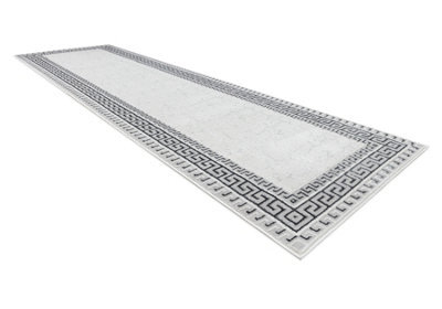 RugsX Carpet, Runner Allure 1960 Greek Key, Frame - Structural, Stylish, Glamour White 80X250 Cm - image 1