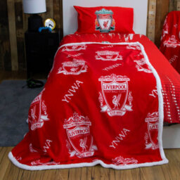 Liverpool Fc Ynwa Sherpa Fleece Throw Blanket - thumbnail 2
