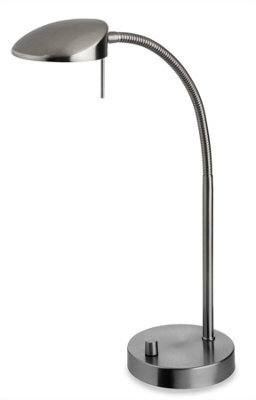 Luminosa Lighting Luminosa Milan Led 1 Light Table Lamp Brushed Steel