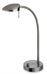 Luminosa Lighting Luminosa Milan Led 1 Light Table Lamp Brushed Steel