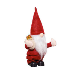 Samuel Alexander 28Cm Battery Operated Musical Walking Christmas Gonk Decoration In Red - thumbnail 8