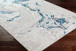 Livabliss Lustro-Abstract Blue Grey Beige Modern Marble Living Dining Bedroom Rug 160 X 213 Cm Easy Care, Non Shedding - thumbnail 3