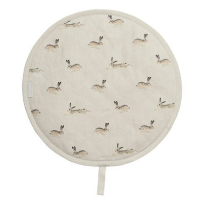 Hob Cove: Sophie Allport Hare Hob Cover, Cotton - image 1