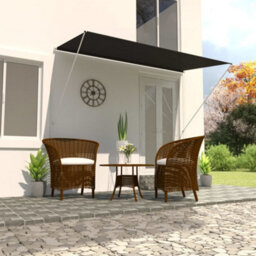 Berkfield Retractable Awning 350X150 Cm Anthracite - thumbnail 1