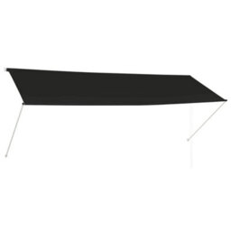 Berkfield Retractable Awning 350X150 Cm Anthracite - thumbnail 2