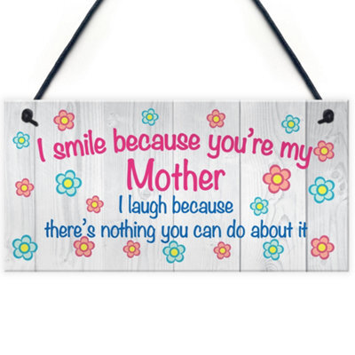 Red Ocean Mum Love Mothers Day Gift Birthday Sign - image 1