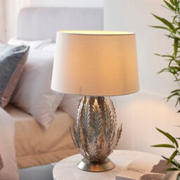 Anson Lighting Damita Gold Leaf Ivory Cotton Shade Decorative Floral 1 Light Wall Light - thumbnail 2