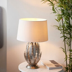 Anson Lighting Damita Gold Leaf Ivory Cotton Shade Decorative Floral 1 Light Wall Light - thumbnail 5