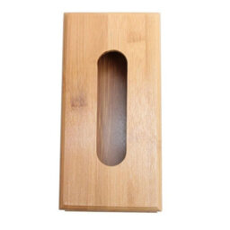 Square Wooden Tissue Hanky Box Holder Dispenser Home Office Bathroom Decor L