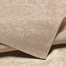 Livabliss Tuareg-Vintage Beigeivory Traditional Boho In- & Outdoor Jute-Look Rug 160 X 213 Cm Easy Care, Non Shedding - thumbnail 4