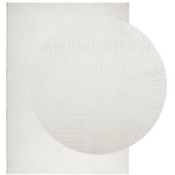 Berkfield Rug Iza Short Pile Scandinavian Look Cream 200X280 Cm - thumbnail 3