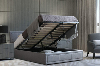 Home Treats Ottoman Bed Frame Single Storage Bed With Pocket Sprung & Memory Foam Mattress - image 1