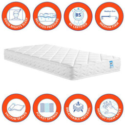 Home Treats Ottoman Bed Frame Single Storage Bed With Pocket Sprung & Memory Foam Mattress - thumbnail 3