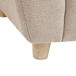 Wyld And Coco Little Hippo Kids Armchair, Taupe Fabric, Foam-Cushioned Seat And Armrests, Modern Design - thumbnail 8
