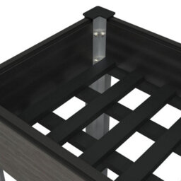 Berkfield Garden Raised Bed With Shelf Grey 120X50X75 Cm Wpc - thumbnail 5