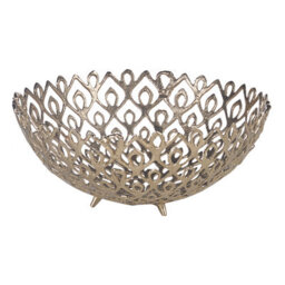Beliani Set Of 2 Bowls Grogol Metal Gold - thumbnail 5