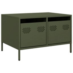 Berkfield Industrial Tv Cabinet Olive Green 68X50X43.5 Cm Cold-Rolled Steel - thumbnail 1