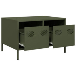 Berkfield Industrial Tv Cabinet Olive Green 68X50X43.5 Cm Cold-Rolled Steel - thumbnail 5