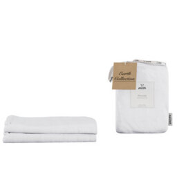panda London Bamboo & French Linen Pillowcases Coconut White - thumbnail 1