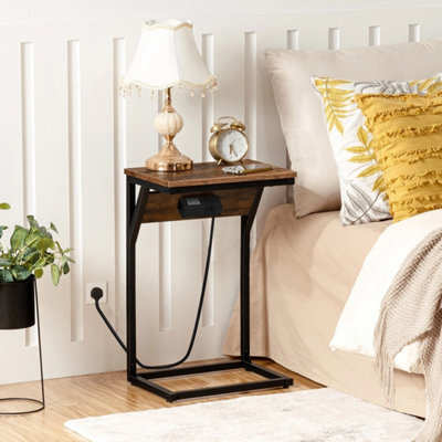 C-Shaped Charging Station Side Table - image 1