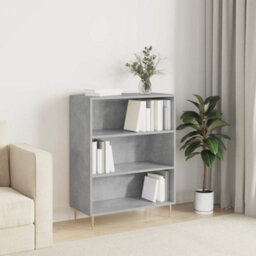 Berkfield Bookcase Concrete Grey 69.5X32.5X90 Cm Engineered Wood - thumbnail 1