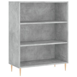 Berkfield Bookcase Concrete Grey 69.5X32.5X90 Cm Engineered Wood - thumbnail 2