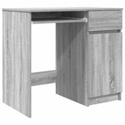 Berkfield Desk Grey Sonoma 86X49X76 Cm Engineered Wood - thumbnail 2