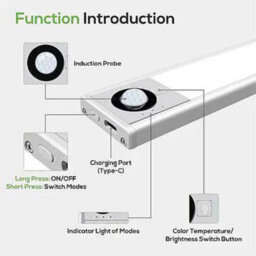 Led Motion Sensor Light Strip Wireless Lamp Pir, 1 Pack - thumbnail 3