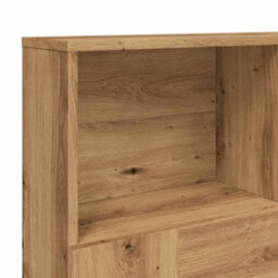 Berkfield Headboard Cabinet Artisian Oak 120X19X103.5 Cm Engineered Wood - thumbnail 7