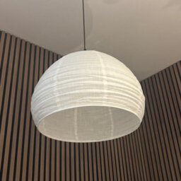 CGC Interiors Cgc Hester White Linen Large Round Hand Made Lampshade - thumbnail 4