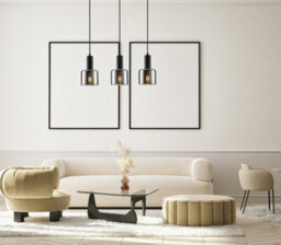 Luminosa Lighting Luminosa Santia Modern 3 Light Bar Pendant Ceiling Light, E27 - thumbnail 2