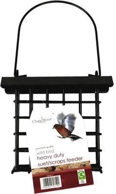 Simpa Chapelwood Wild Bird Heavy Duty Suet/scraps Feeder With Steel Cover