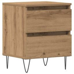 Berkfield Bedside Cabinet Artisan Oak 40X35X50 Cm Engineered Wood - thumbnail 2