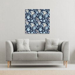 Andrew Lee Boho Chic Indigo Pattern (Canvas Print) / 101 X 101 X 4Cm - thumbnail 3