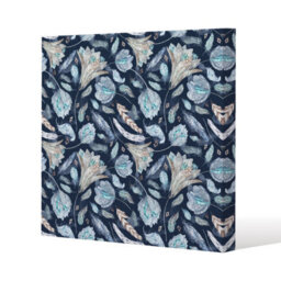 Andrew Lee Boho Chic Indigo Pattern (Canvas Print) / 101 X 101 X 4Cm - thumbnail 1