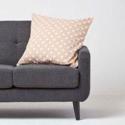 Homescapes Cotton Beige Stars Cushion Cover, 60 X 60 Cm - thumbnail 2