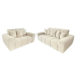 Stratus Interiors Jacob Bubble Cloud Sofa Set - Oatmeal, 2 & 3 Seater Comfy Design - thumbnail 3
